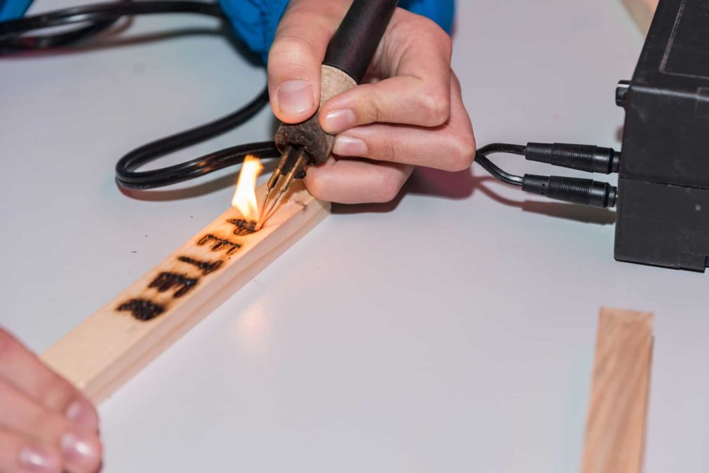 wood burning letters